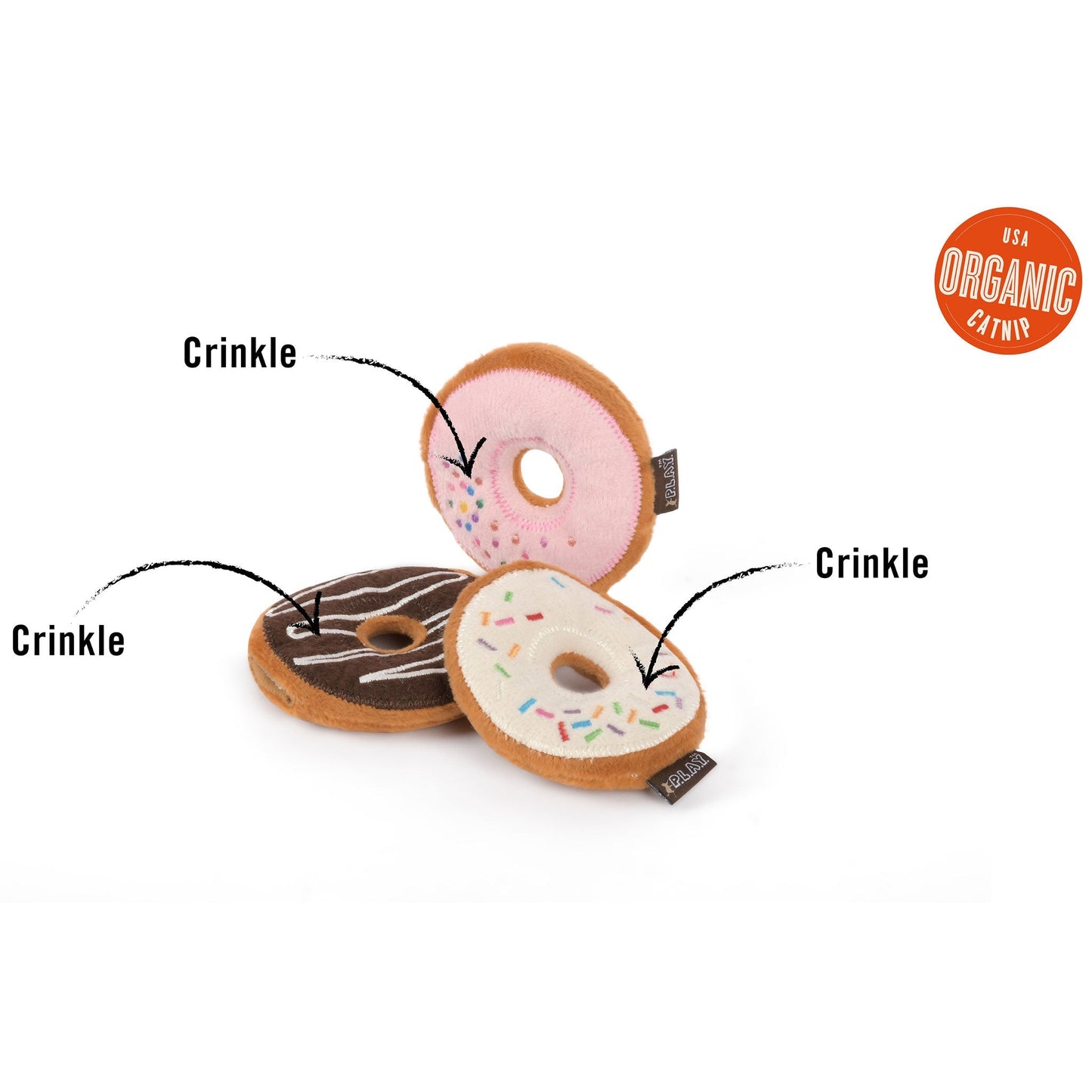 P.L.A.Y. Catnip Donuts Multi Cat Toys