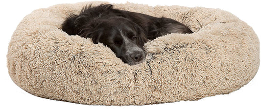 Arlee Shaggy Fur Donut Pet Bed